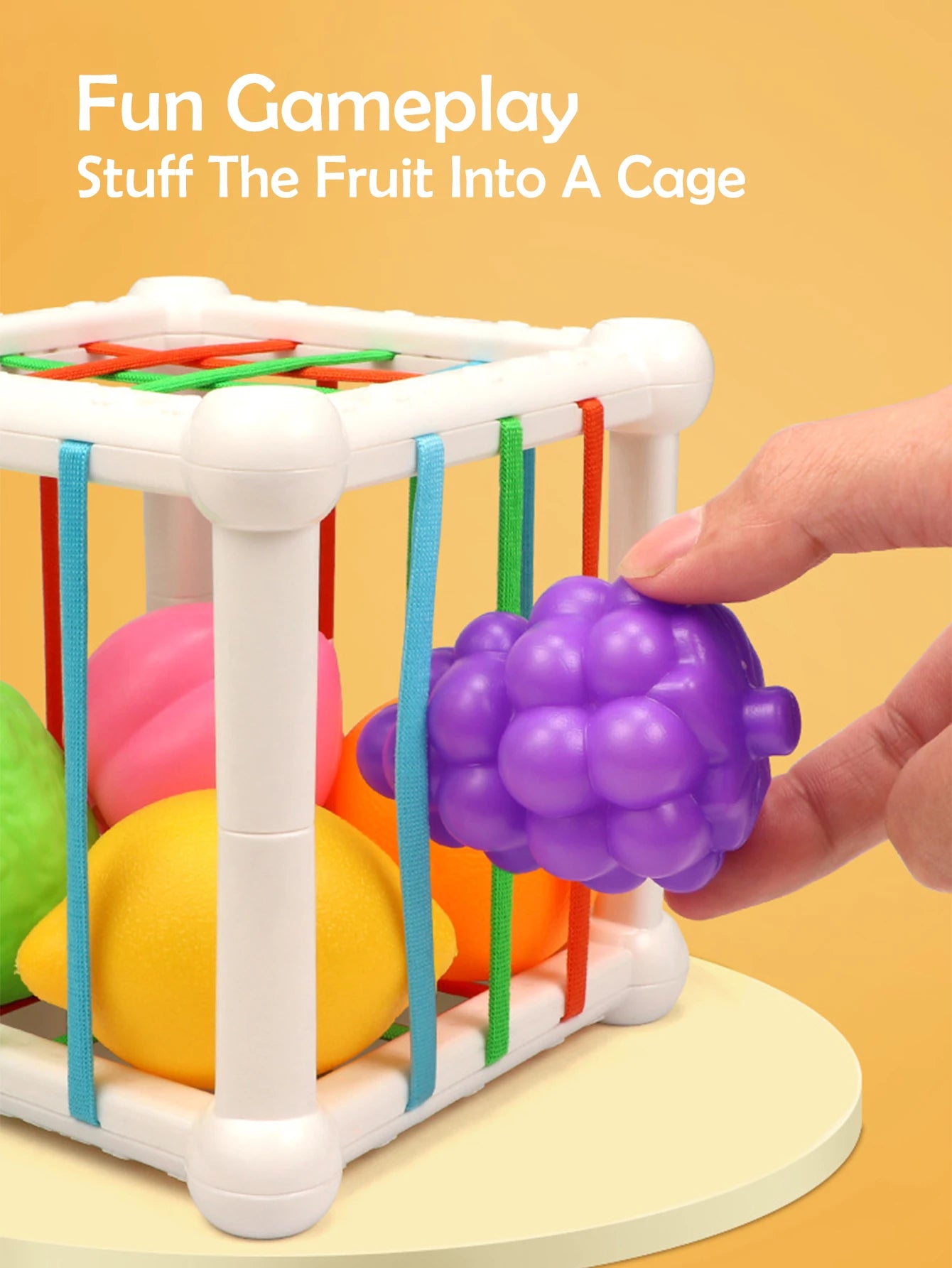 Cube éducatif 7 pièces – Tri de formes & empilement pour bébé