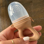 5 in 1 Baby Fruit Feeder with Nipple Set Baby Silicone Mesh Bag Pacifier Fruit and Vegetable Feeder Nursing Toddler Teething Toy