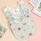 Lot de 4 bavoirs coton
