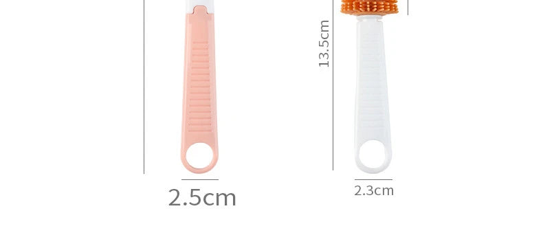 Set de 2 Brosses Biberon en Silicone Doux – Rotation 360°