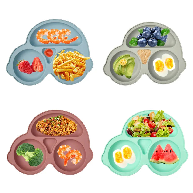 Assiette Ventouse Silicone Bébé – Anti-Dérapante