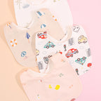 Lot de 4 bavoirs coton