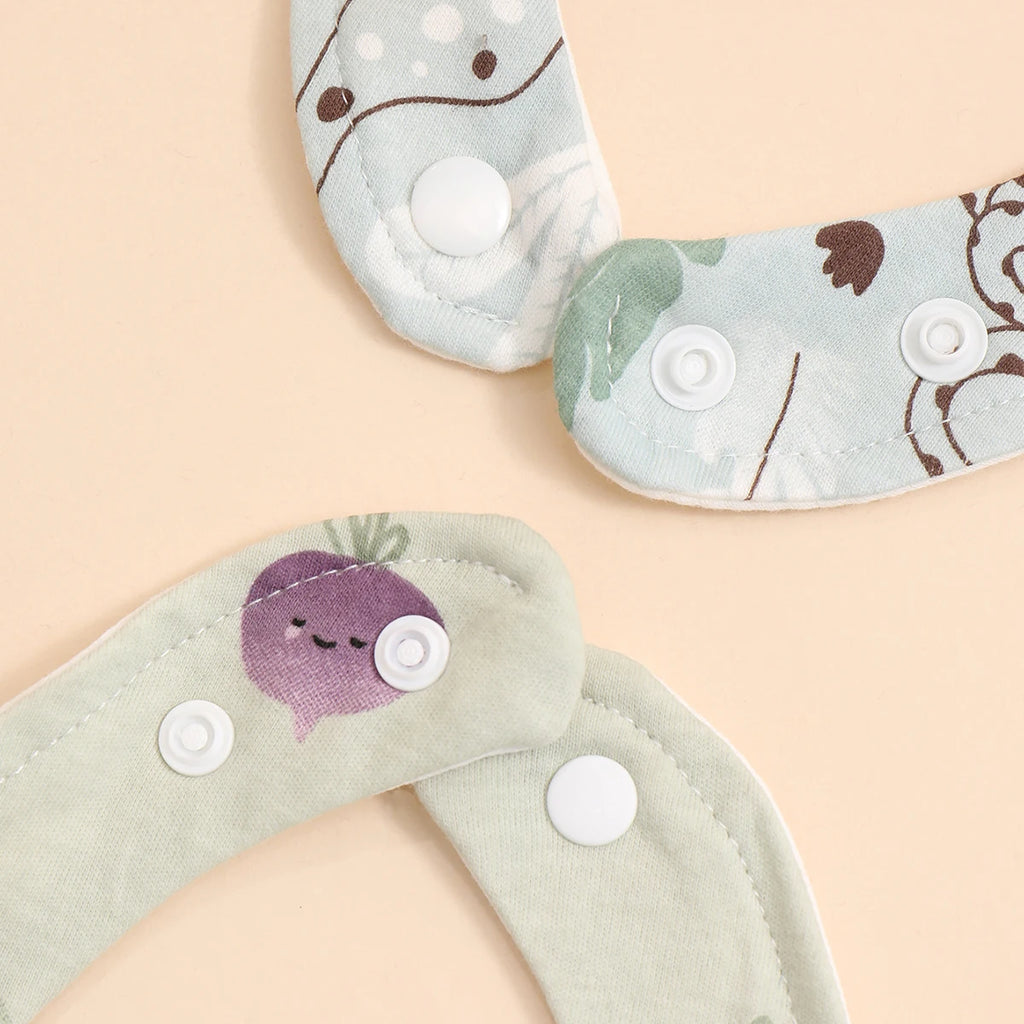 Lot de 4 bavoirs coton