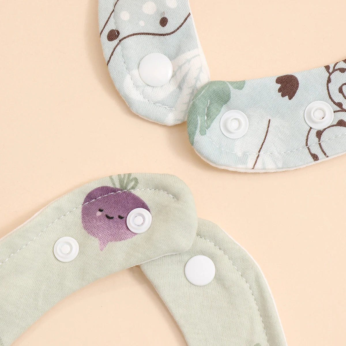 Lot de 4 bavoirs coton