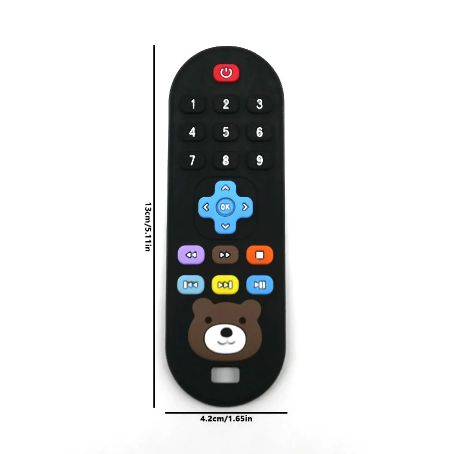1/4pcs Children's teething remote control silicone material baby teething toys simulation remote control toys teething teether