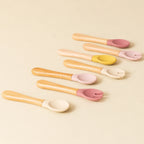 Set Cuillère & Fourchette Bébé en Silicone – Apprentissage des Repas