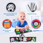 Baby Cloth Book High Contrast Baby Toys 0M+ Newborn Crib Toys Black and White Animal Sensory Cloth Books Montessori Toys