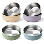 Bol Ventouse Silicone En Inox Détachable – Repas Bébé