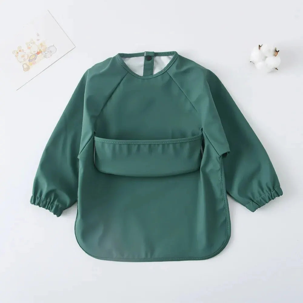 Bavoir Tablier Imperméable à Manches Longues – Bébé & Enfant