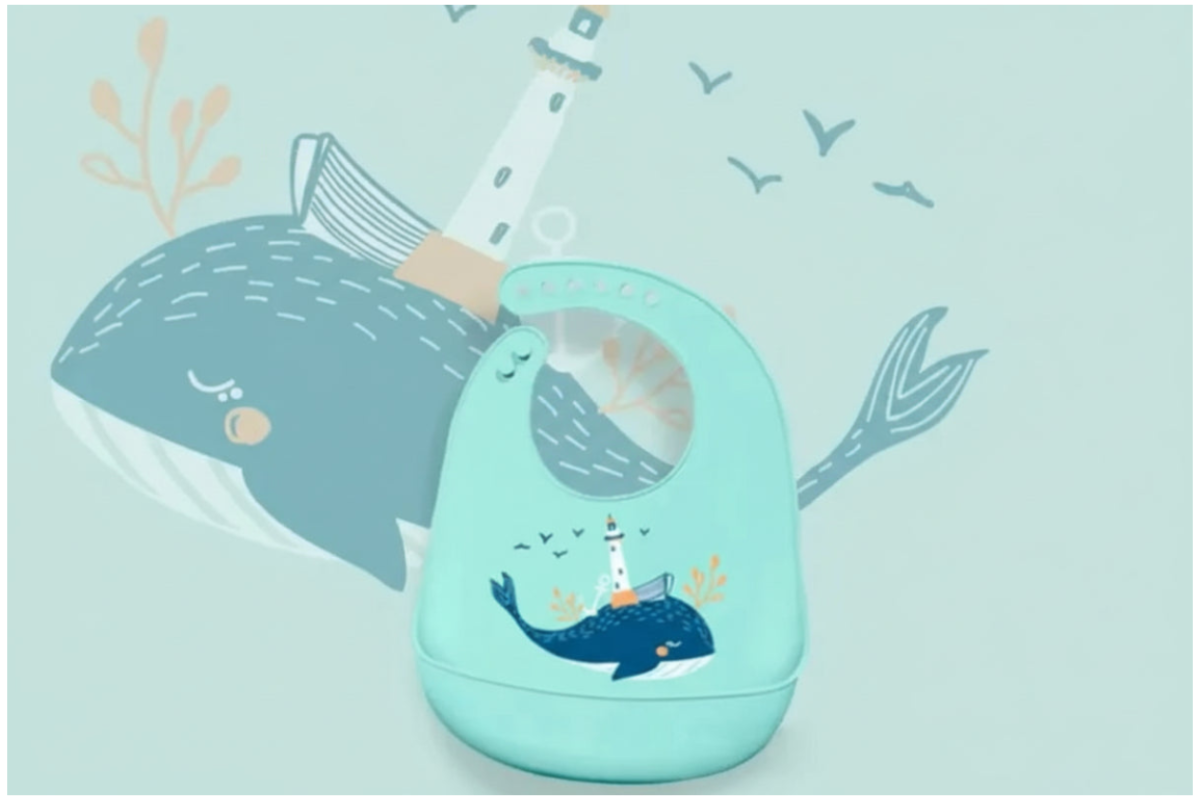 Bavoir en silicone bébé – Imperméable