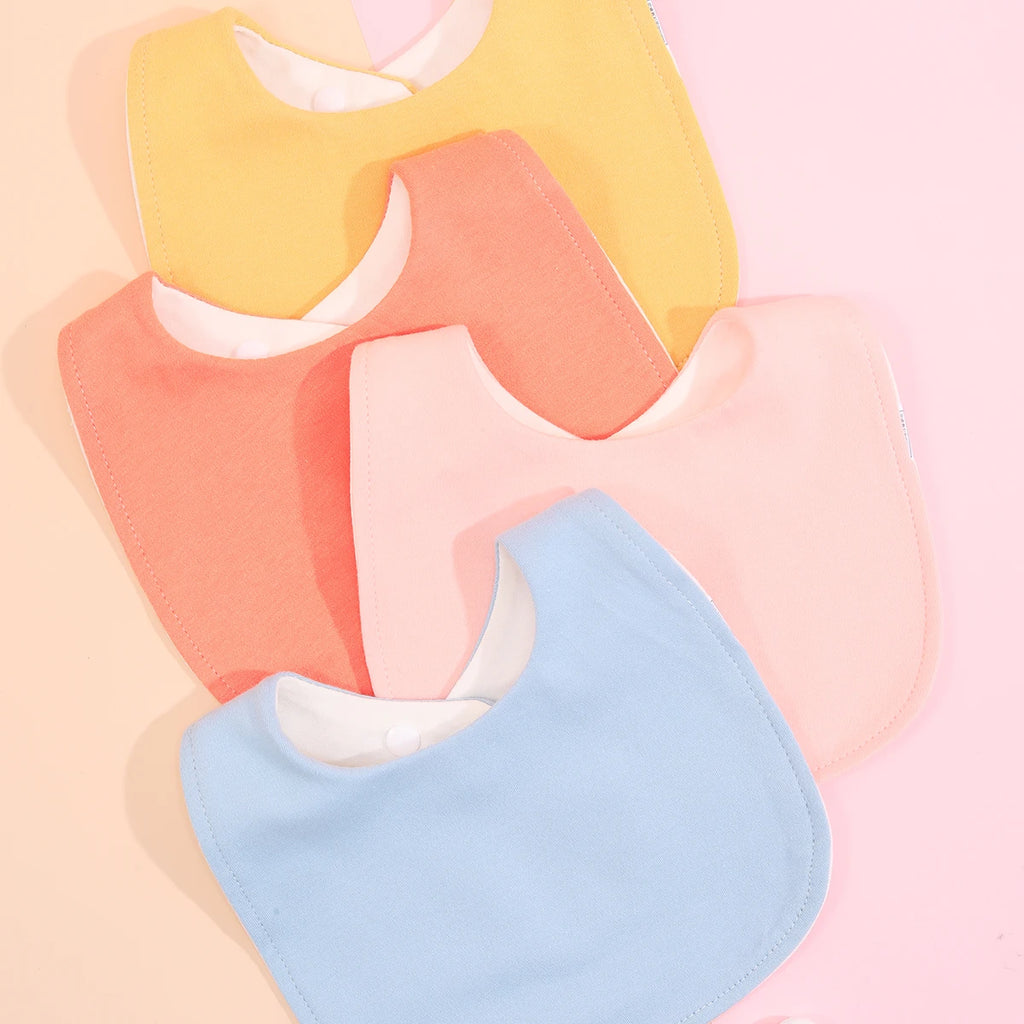 Lot de 4 bavoirs coton