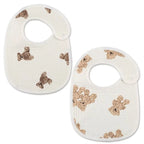2pcs Newborn Baby Cotton Gauze Bibs Waterproof Infant Boys Girls Burp Cloths Printing Scarf Toddler Saliva Towel Feeding Stuff