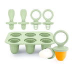 4/6 Cavity New Baby Teething Ice Cream Stick Mold Perfect for Freezing Milk Homemade Popsicles Summer Kitchen DIY Ice Cream Mold