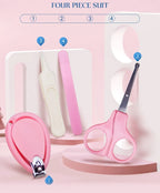 Newborn Baby Nail Scissor Baby Nail Care Tool Kid Safe Portable Nail Clipper Trimmer Tweezer with Box Children Manicure Kit