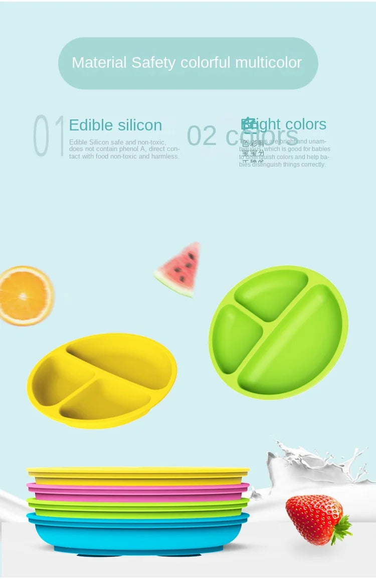 Assiette Ventouse Silicone Bébé – Anti-Dérapante