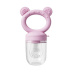 Baby Fruit Food Feeder & Mini Freezer Nibble Tray with Lid Breastmilk Popsicle Molds Silicone Infant Self Feeding Food Pacifier