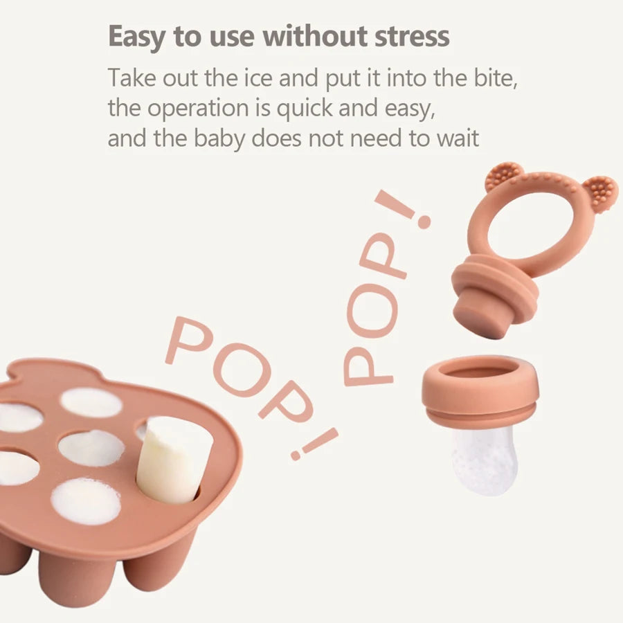 Moule à Glace en Silicone Avec Grignoteuse
