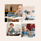 Set Repas Bébé Silicone 6 Pièces