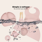 Set Repas Bébé Silicone 6 Pièces