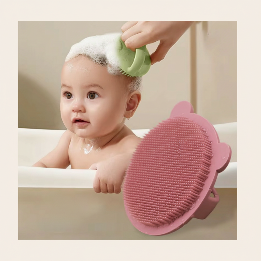 Brosse souple pour shampoing bébé