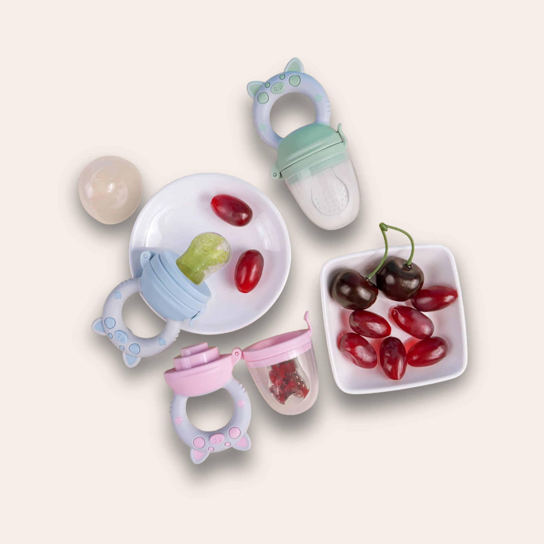 Grignoteuse en Silicone – Lot de 4