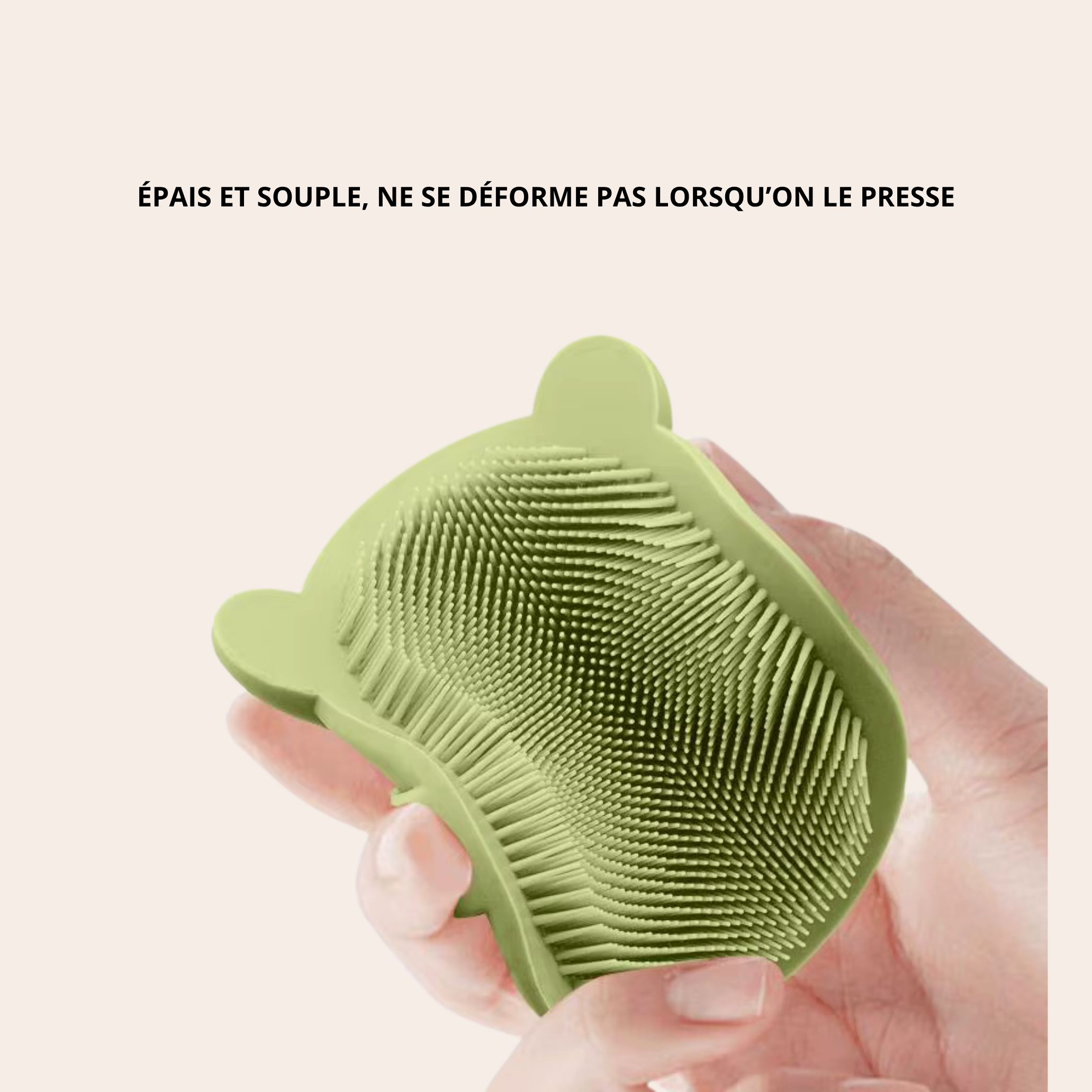 Brosse souple pour shampoing bébé